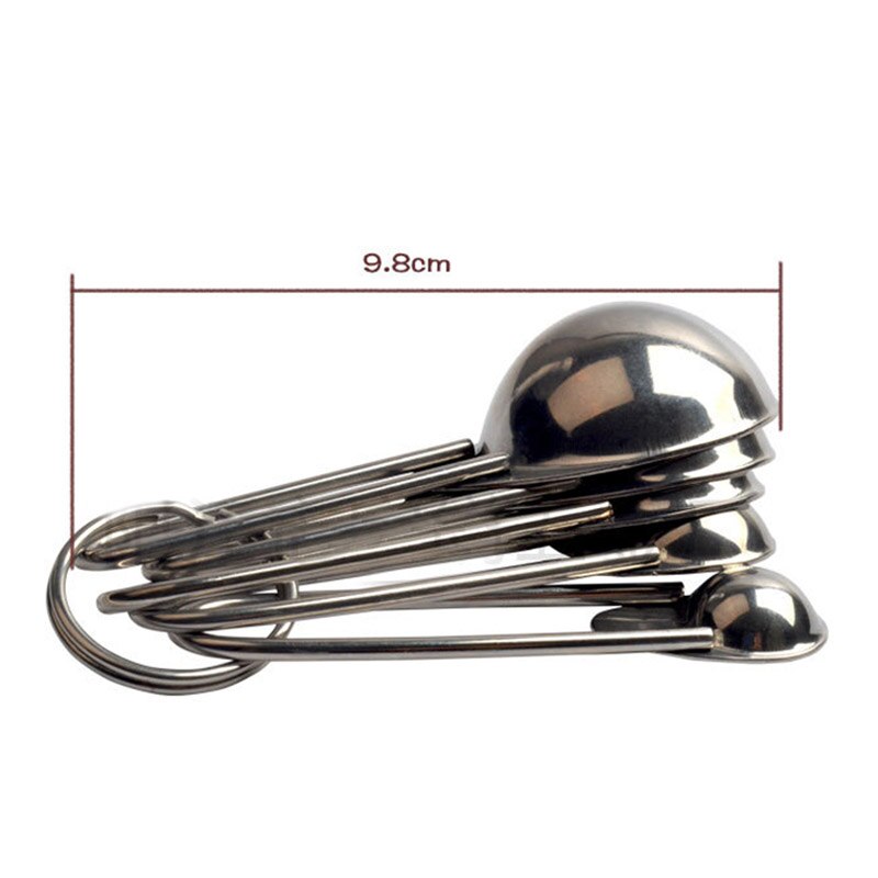 4/5Pcs Baking Accessories Multi Purpose Measuring Tools Coffee Tea Silver/Colorful With Scale Kitchen Gadget Measuring Spoon Set