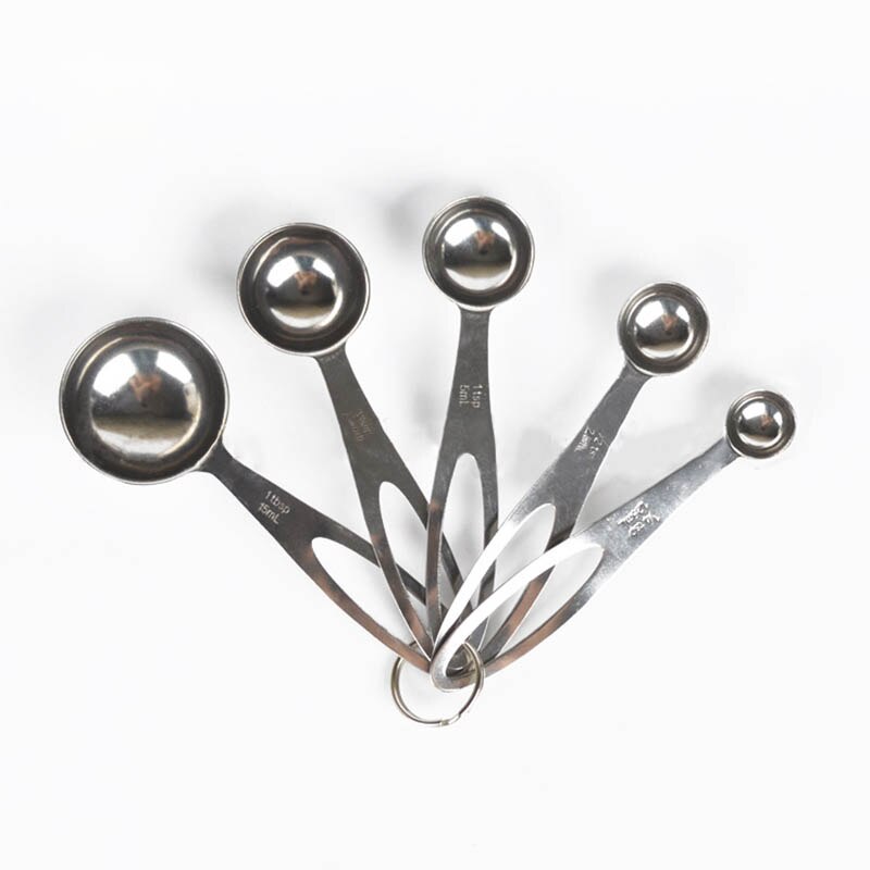 4/5Pcs Baking Accessories Multi Purpose Measuring Tools Coffee Tea Silver/Colorful With Scale Kitchen Gadget Measuring Spoon Set