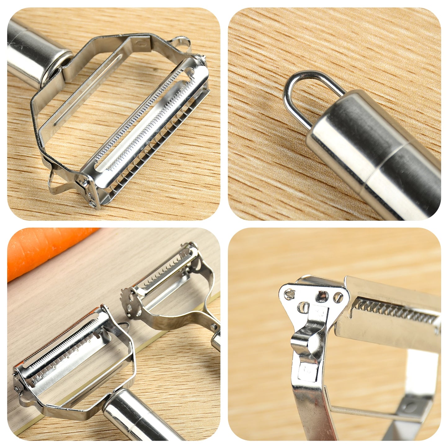 Stainless Steel Peeler Fruit Vegetable Melon Potato Carrot Cucumber Multifunction Grater Julienne Peeler Slice Home Kitchen Tool