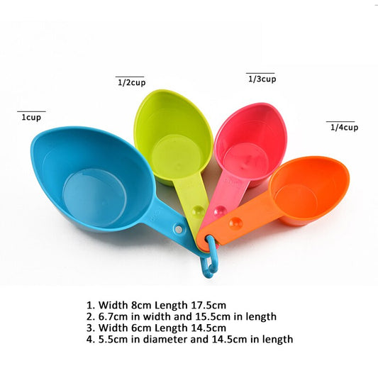 4/5Pcs Baking Accessories Multi Purpose Measuring Tools Coffee Tea Silver/Colorful With Scale Kitchen Gadget Measuring Spoon Set